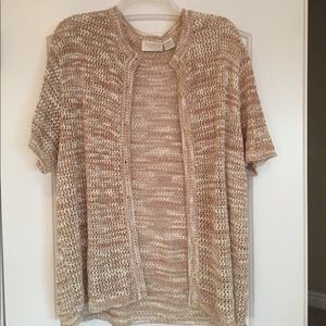 Short sleeve button Top by Elizabeth Claiborne